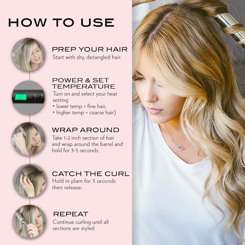 Magic Titanium Ion Curling Wand 1-Inch