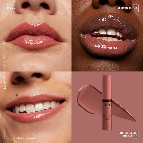 Butter Gloss, Non-Sticky Lip Gloss - Praline (Deep Nude)