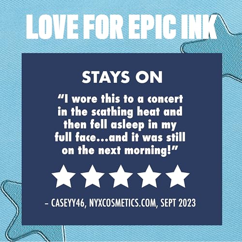 Epic Ink Liner, Waterproof Liquid Eyeliner - Black, Vegan Formula