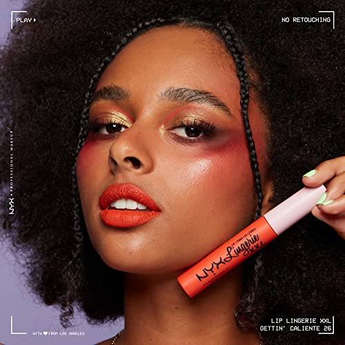 Lip Lingerie XXL Matte Liquid Lipstick - Gettin Caliente (Bright Red Orange)
