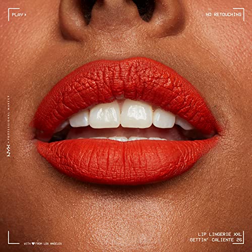 Lip Lingerie XXL Matte Liquid Lipstick - Gettin Caliente (Bright Red Orange)