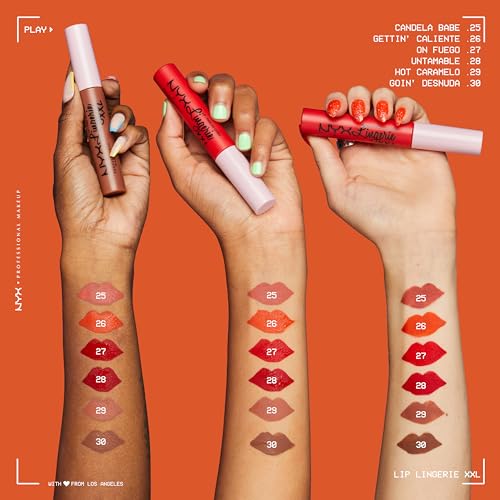 Lip Lingerie XXL Matte Liquid Lipstick - Gettin Caliente (Bright Red Orange)