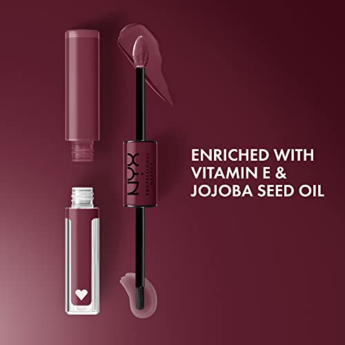 NYX Shine Loud Liquid Lipstick Never Basic Warm Burgundy