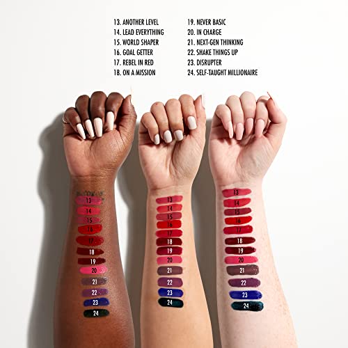 NYX Shine Loud Liquid Lipstick Never Basic Warm Burgundy