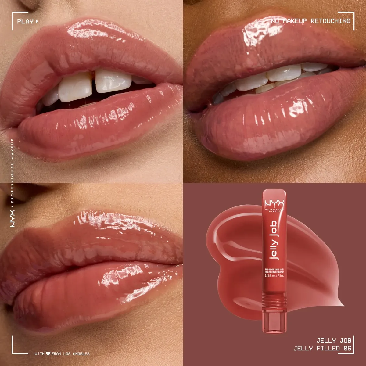 NYX Jelly Filled Spice Brown Lip Gloss