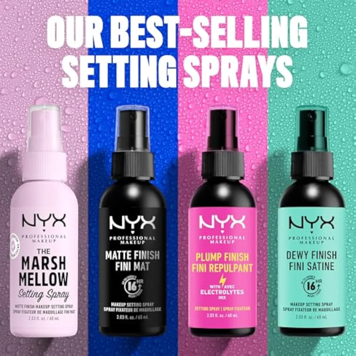 Makeup Setting Spray - Matte Finish, Long-Lasting Face Mist for up to 16HR Wear, Vegan Formula