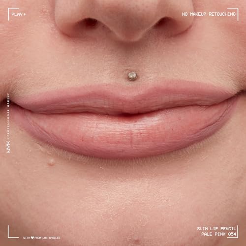 Slim Lip Pencil, Long-Lasting Creamy Lip Liner - Pale Pink