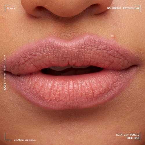 Slim Lip Pencil, Long-Lasting Creamy Lip Liner - Rose
