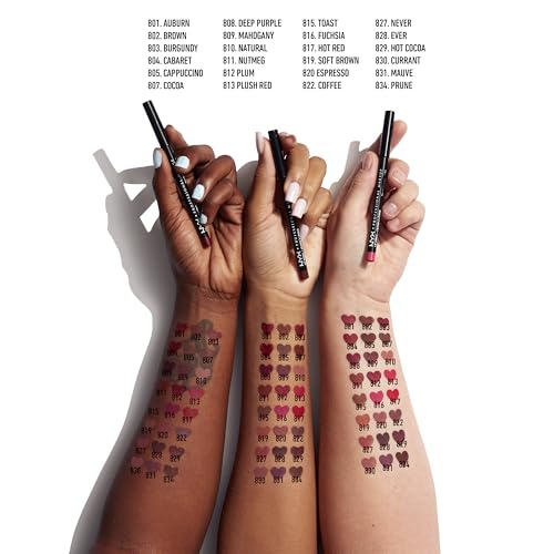 Slim Lip Pencil, Long-Lasting Creamy Lip Liner - Nude Pink