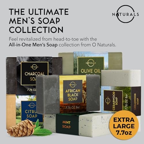 Citrus Men's Soap Bar - Exfoliating, All Natural, Unisex, 7.76 oz