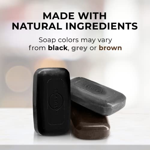 Natural African Black Soap Bar 3 Pack