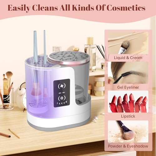 3 in 1 Electric Makeup Brush Cleaner with Dryer and Holder