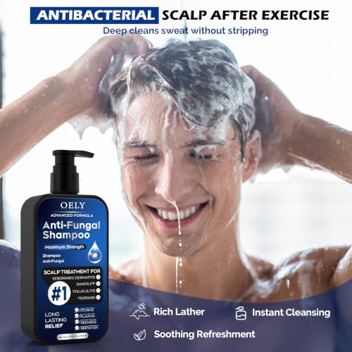 Antifungal Shampoo for Seborrheic Dermatitis, Folliculitis