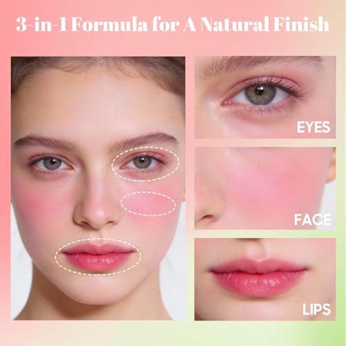 Multi-Use Blush Stick Soft Creamy Blush 2-in-1 Cheek and Lip Shy Pink