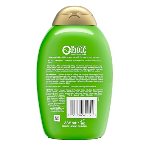 Extra Strength Hydrating Tea Tree Mint Shampoo dry scalp