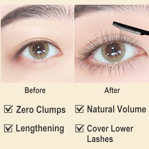 Clear Mascara Primer for Older Women 60 Plus & Fine Short Lash