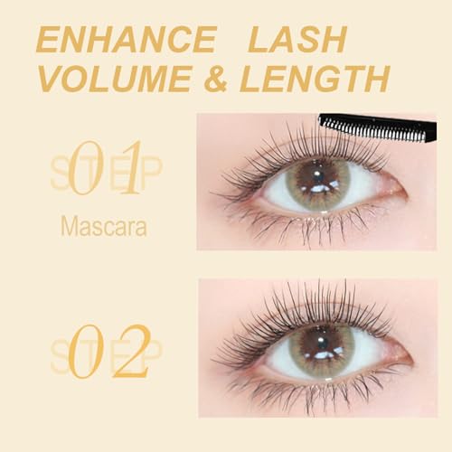 Clear Mascara Primer for Older Women 60 Plus & Fine Short Lash