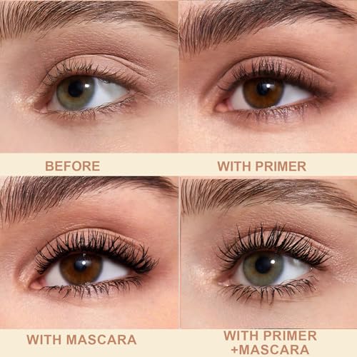 Clear Mascara Primer for Older Women 60 Plus & Fine Short Lash