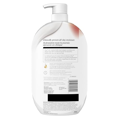 Body Wash for Women, Ultra Moisture, 24/7 Moisture Barrier Repair, Hydrating Formula for Visibly Healthy Soft Skin, Vitamin B3 & Hyaluronic Blend, For All Skin Types, Cocoa Bu