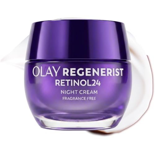 Retinol Night Cream for Women, Anti-Aging Face Moisturizer, Fragrance-Free, Non Greasy
