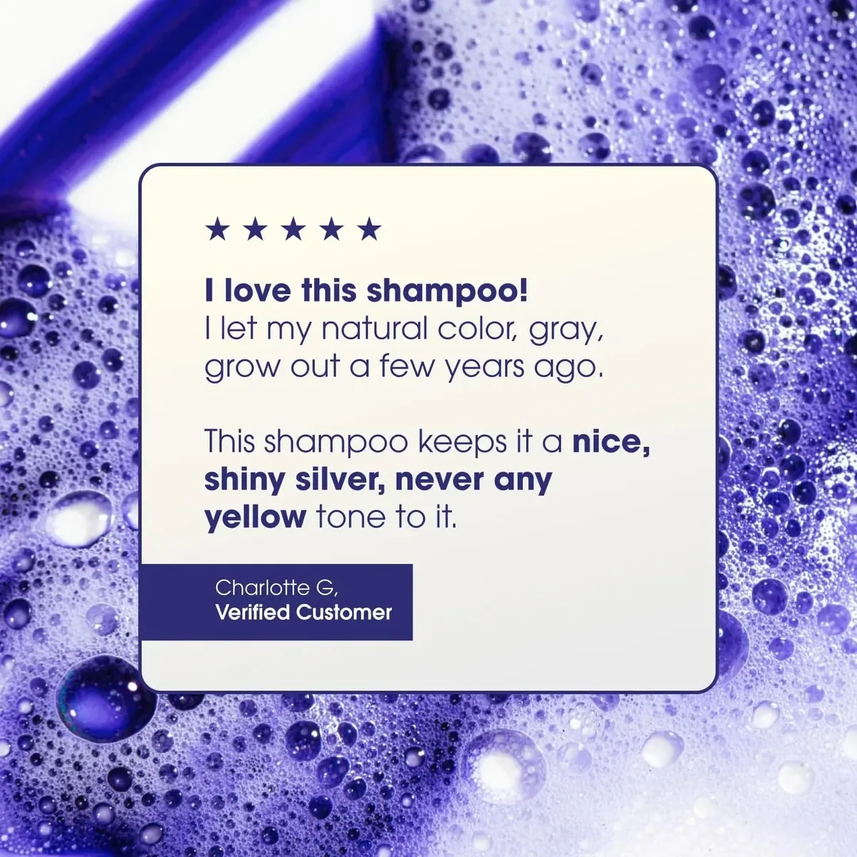 Shiny Silver Purple Shampoo