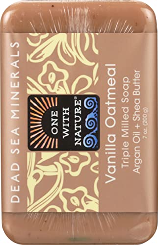 Vanilla Oatmeal Dead Sea Mineral Soap, 7 Ounce Bar