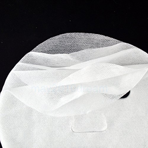 100 Pcs DIY White Color Natural Spa Skin Care Skin Fiber Paper Pre-cut Facial Paper Sheet