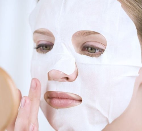 100 Pcs DIY White Color Natural Spa Skin Care Skin Fiber Paper Pre-cut Facial Paper Sheet 