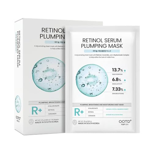 Rejuvenating Retinol Wrinkle Sheet Mask(10-Pack) Korean Facial Masks