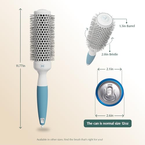Small Ceramic Ionic Round Brush 1.3 Inch