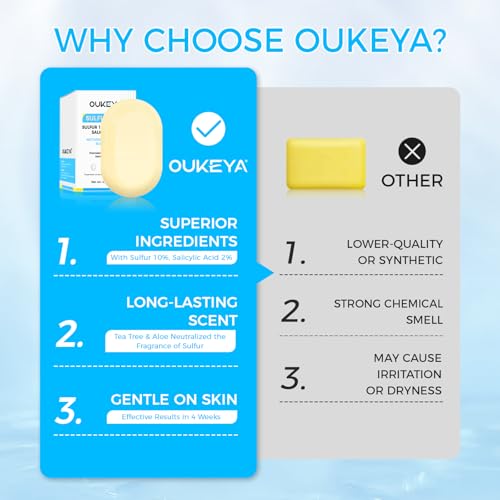 10% sulfur 2% salicylic acid soap 2 pack