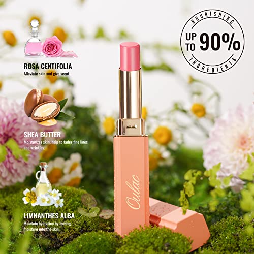 Moisturizing Orange Red Lipstick for Women, Glass Shine Lip Stick Tinted Lip Balm, Hydrating Lip Gloss for Dry Lips,Shine Juicy Finish Vegan Lipsticks 2.2g/0.07oz G12