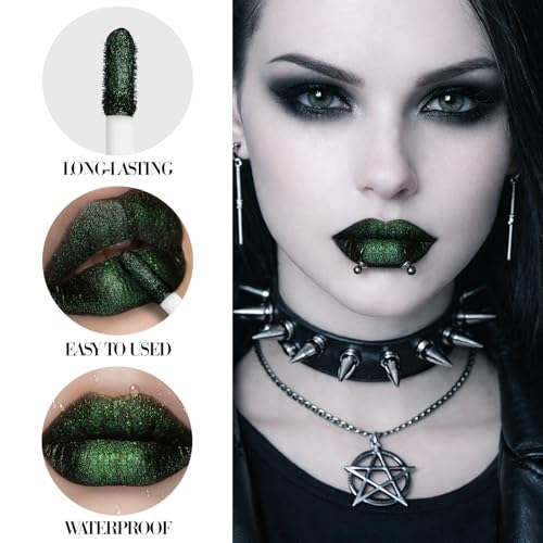 Goth Green Glitter Liquid