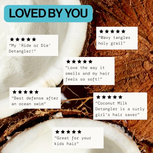 Coconut Milk Hair Detangler Spray – Leave-In Conditioning Elixir for Tangle-Free Hair – In