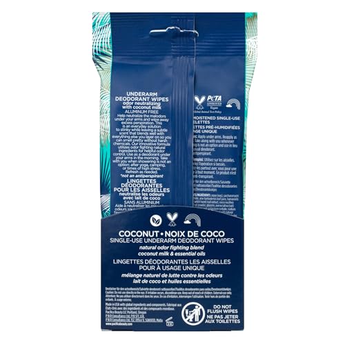 Coconut Milk Underarm Wipes