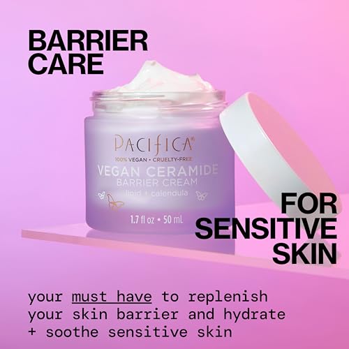 Face Cream - Vegan Ceramide Barrier Cream w/Niacinamide & Shea Butter - Hydrating Daily Fa