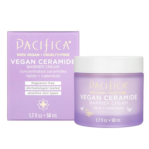 Face Cream - Vegan Ceramide Barrier Cream w/Niacinamide & Shea Butter - Hydrating Daily Fa
