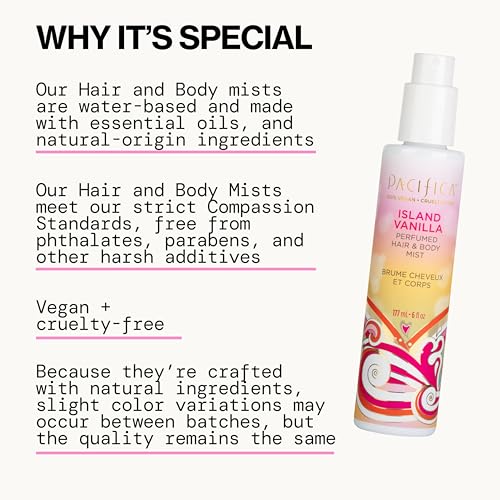 Pacifica Island Vanilla Hair Mist Perfume and Full B