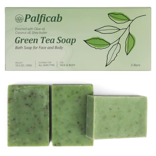 Green Tea Soap Bars, 3-Pack