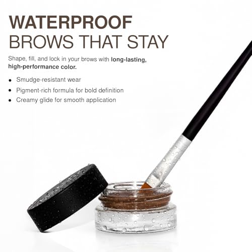 Palladio Brow Pomade Waterproof, 24 Hour Wear, Smudg