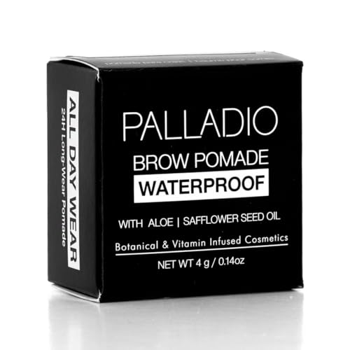 Palladio Brow Pomade Waterproof, 24 Hour Wear, Smudg