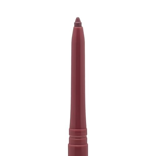 , Retractable Waterproof Lip Liner High Pigmented and Creamy Color Slim Twist Up Smudge Proof Formula with Long Lasting All Day Wear No Sharpener Required, Plum