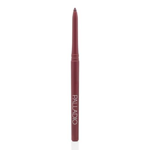 , Retractable Waterproof Lip Liner High Pigmented and Creamy Color Slim Twist Up Smudge Proof Formula with Long Lasting All Day Wear No Sharpener Required, Plum