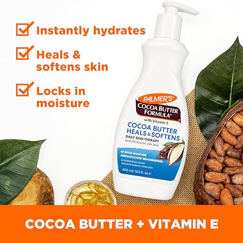 Cocoa Butter Body Lotion Formula, Daily Skin Therapy (13.5 Fl Oz)