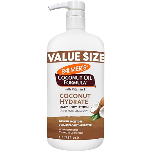 Coconut Oil Formula Body Lotion for Dry Skin (33.8 Fl Oz)