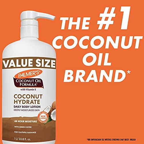 Coconut Oil Formula Body Lotion for Dry Skin (33.8 Fl Oz)