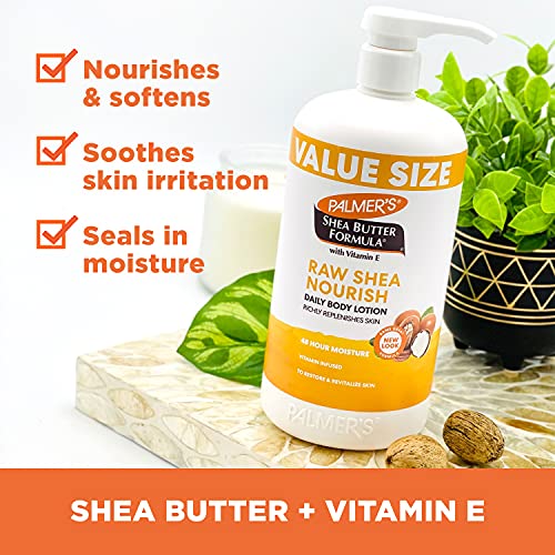 Raw Shea Body Lotion for Dry Skin (33.8 Oz)