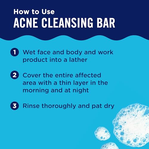 Acne Cleansing Bar, 2% Salicylic Acid, For Face & Body