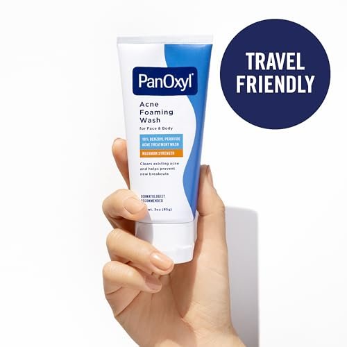 Acne Foaming Wash, 10% Benzoyl Peroxide, For Face & Body
