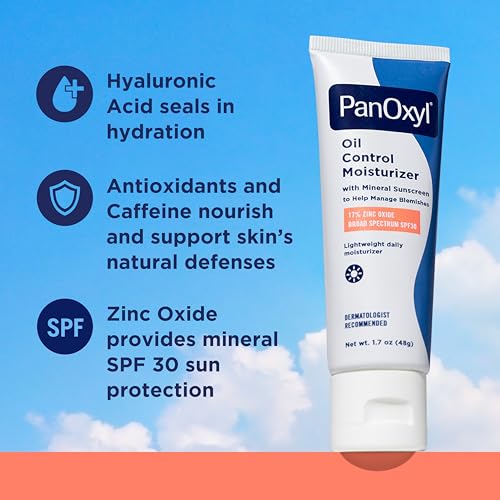 Oil Control Moisturizer, 17% Zinc Oxide, SPF 30, 1.7 oz